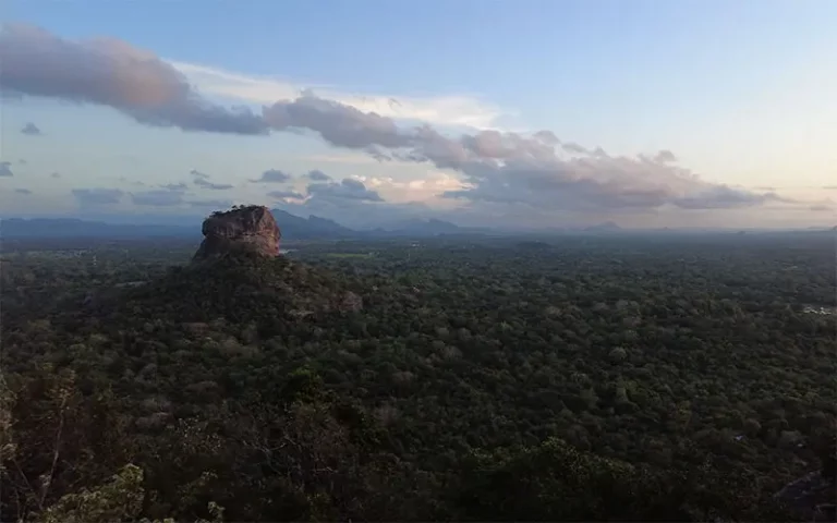 View of Sigiriya Rock from Pidurangala Rock