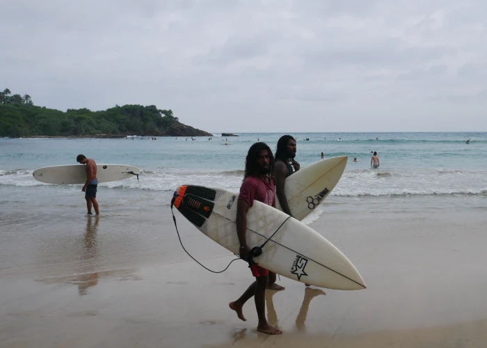 Surfing in Hiriketiya Surf Lessons