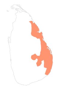 Sri Lanka Map, Eastern Province