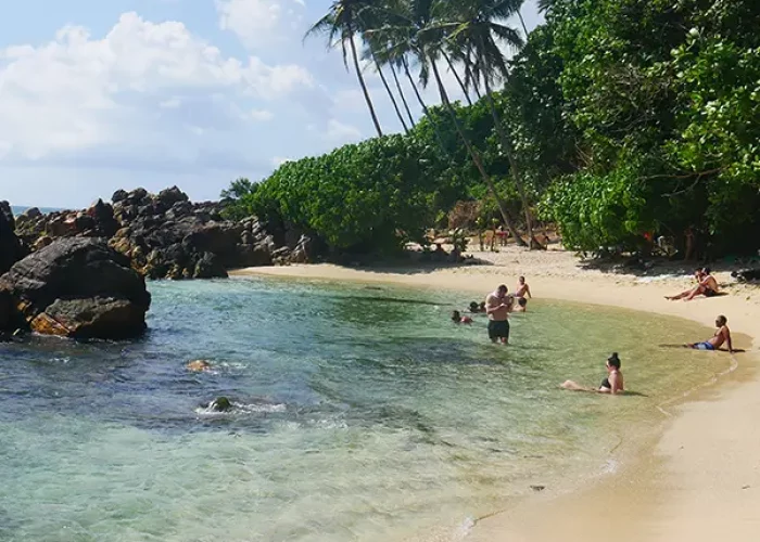 The secret beach Unawatuna, Galle